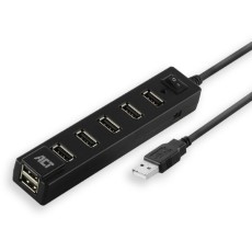 ACT USB Hub 7 port met aan en uit schakelaar