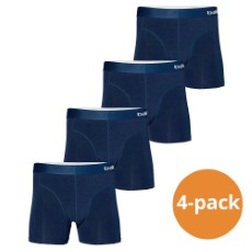 Apollo Boxershorts Heren Bamboo Basic Navy 4 pack S