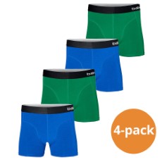 Apollo Boxershorts Heren Bamboo Basic Blue | Green 4 pack S