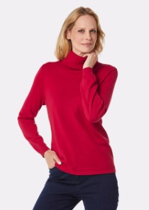 Trendy pullover met col rood | Size 46