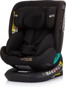 Chipolino Autostoel Supreme Groep 0 , 1, 2 en 3 Obsidian Zwart