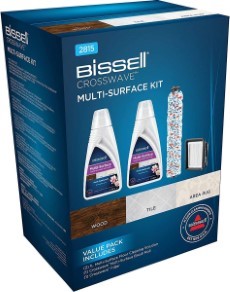 Bissell MultiSurface CLEANING PACK Borstelrol, Filter plus Reinigingsmiddel voor CrossWave 2x1L