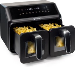 BluMill Dubbele Airfryer 8L, met kijkvenster