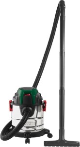 Parkside Bouwstofzuiger Nat|Droog 12L Elektrisch 1200W Groen|Zilver