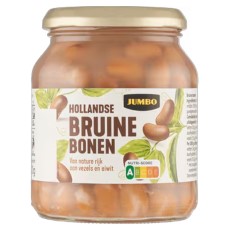 Jumbo Hollandse Bruine Bonen Glazen Pot 340g