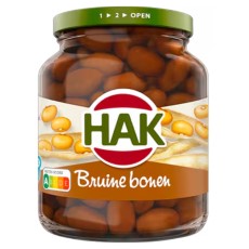 Hak Bruine Bonen Glazen Pot 370g