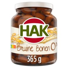 Hak Bruine Bonen 0 Glazen Pot 365g