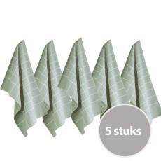 Byrklund Theedoek Do Dishes Jade 5 stuks