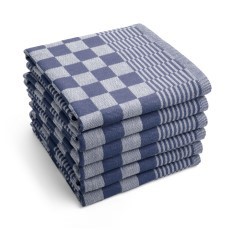 Byrklund Theedoek Clean en Tidy Blauw 6 stuks