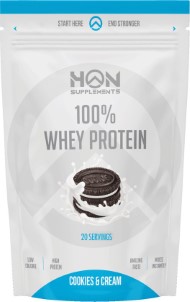 House of Nutrition Eiwitshake 100 procent Whey Protein Cookies en Cream 500g