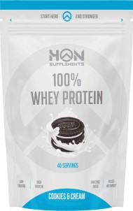 House of Nutrition Eiwitshake 100 procent Whey Protein Cookies en Cream 1000g