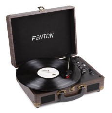 Fenton RP115B retro platenspeler met Bluetooth en USB Houtlook