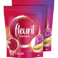 Fleuril Wasmiddelcapsules Renew Kleur 2 x 40 stuks