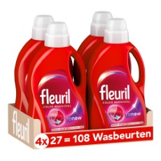 Fleuril Vloeibaar Wasmiddel Renew Gekleurde Was 27 Wasbeurten 1,35 liter 4x