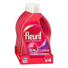 Fleuril Vloeibaar Wasmiddel Renew Gekleurde Was 51 Wasbeurten 2,55 liter 4x