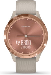 Garmin Vivomove 3S Hybrid Smartwatch Echte wijzers Verborgen touchscreen Connected GPS Rose Gold|Tundra