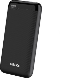 Grixx Usb c 20000mah Powerbank Zwart