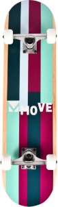 Move Stripes skateboard 79 x 19,7 cm paars|grijs|groen