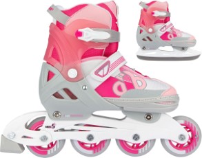 Nijdam Skates|Schaats Combo Bold Berry Roze Maat 29|32