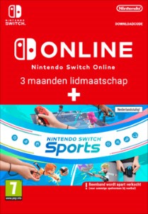 Nintendo Switch Sports Plus Nintendo Switch Online Individueel lidmaatschap 3 maanden