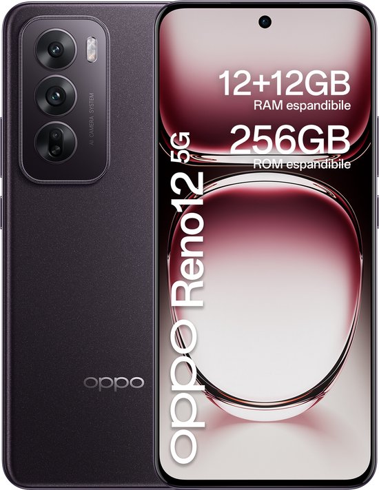 Oppo Reno 12 5G Dual Sim 12 256GB Black Brown