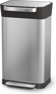 Joseph Joseph Prullenbak Intelligent Waste Titan Slim Pedaalemmer 30L Zilver