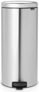 Brabantia Prullenbak NewIcon Pedaalemmer 30L Mat Zilver