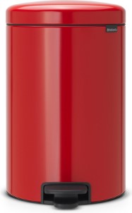 Brabantia Prullenbak NewIcon Pedaalemmer 20L Passion Rood