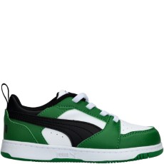 Puma Rebound V6 Lo Sneaker Jongens Groen Maat 28