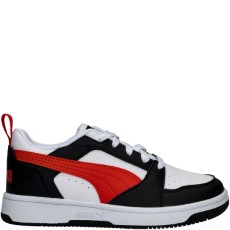 Puma Rebound V6 Lo Klittenband Sneaker Jongens Zwart Maat 32