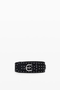 Desigual Riem Breed met Studs Zwart Size 85