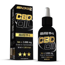 Stacker 2 CBD Olie 10 procent 3000 mg CBD RAW FullSpectrum Isolate 30 ml