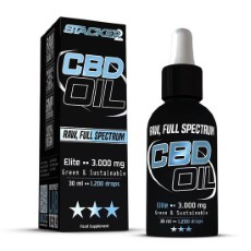 Stacker 2 CBD Olie Elite 10 procent 3000 mg CBD RAW FullSpectrum 30 ml