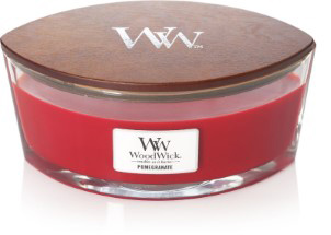 Woodwick Pomegranate ellips kaars