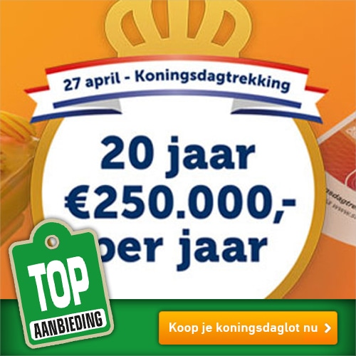 Staatsloterij Koningsdag koop nu een lot en check de uitslag